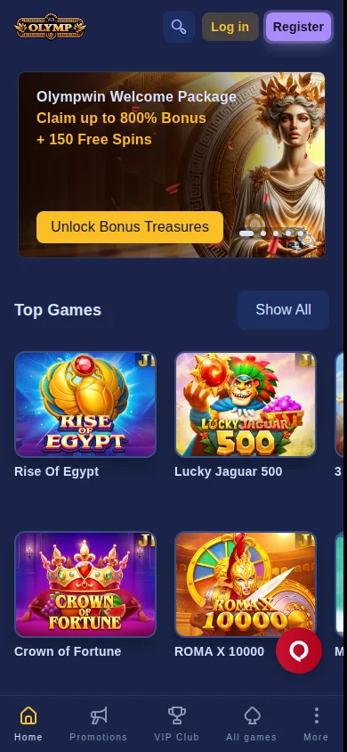 L'application Olympwin Casino